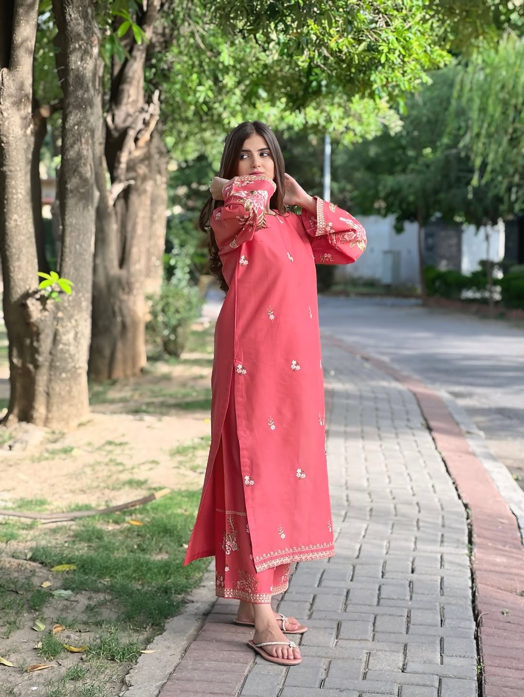 2 pc FABEHA - Embroidered Co Ords
