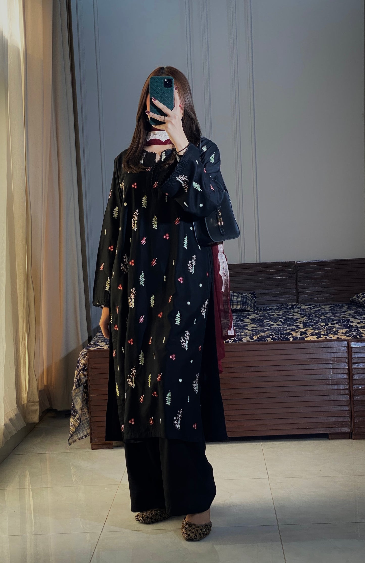 DIANA Embroidered 3 pc set