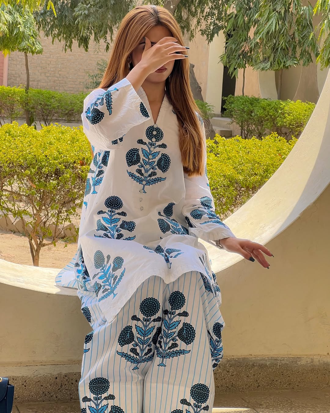 MINSA printed (Cotton-Lawn)Co Ords set