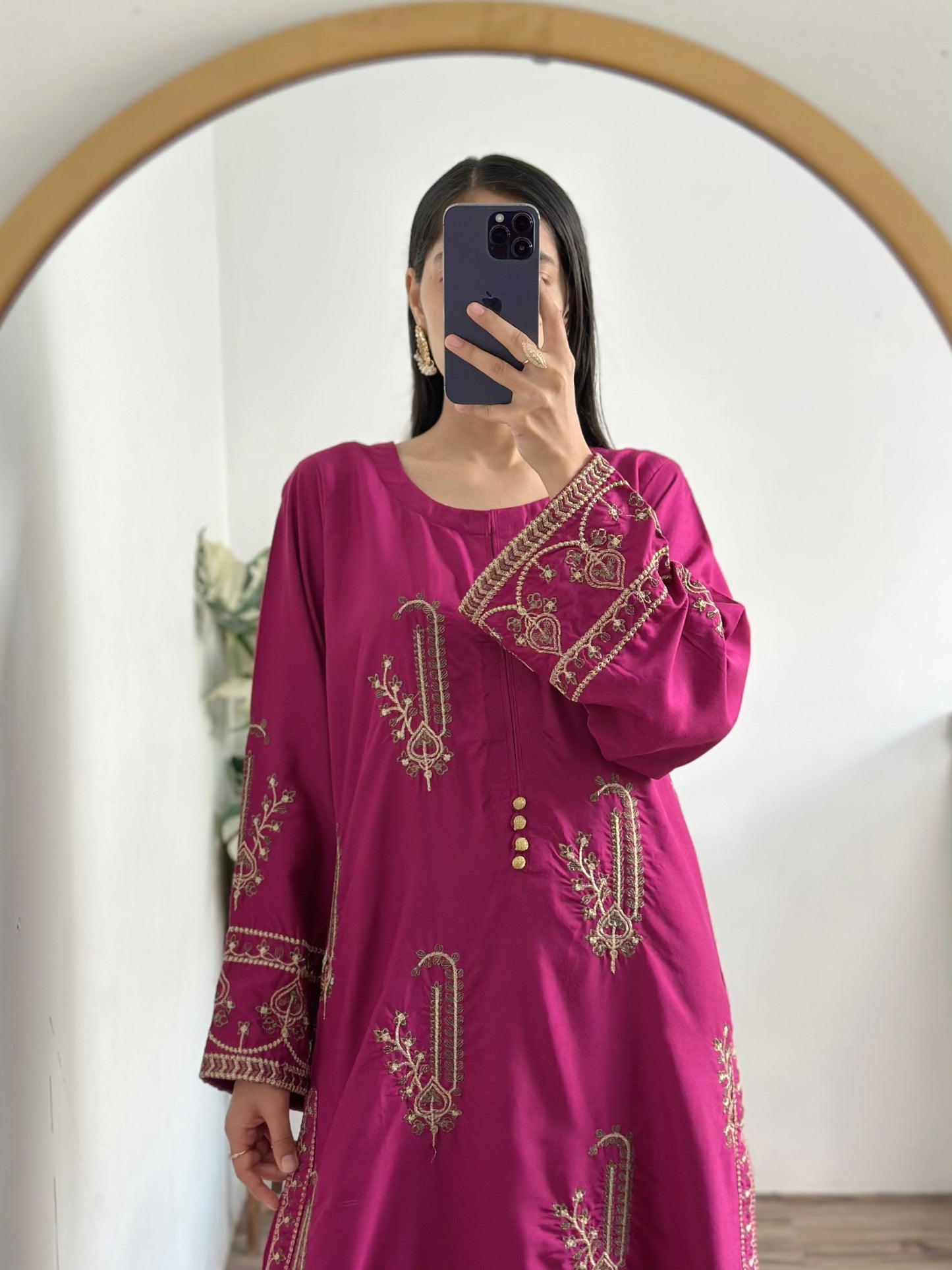 # - 2 pc Aisha’s Attire Amber Embroidered Co Ords