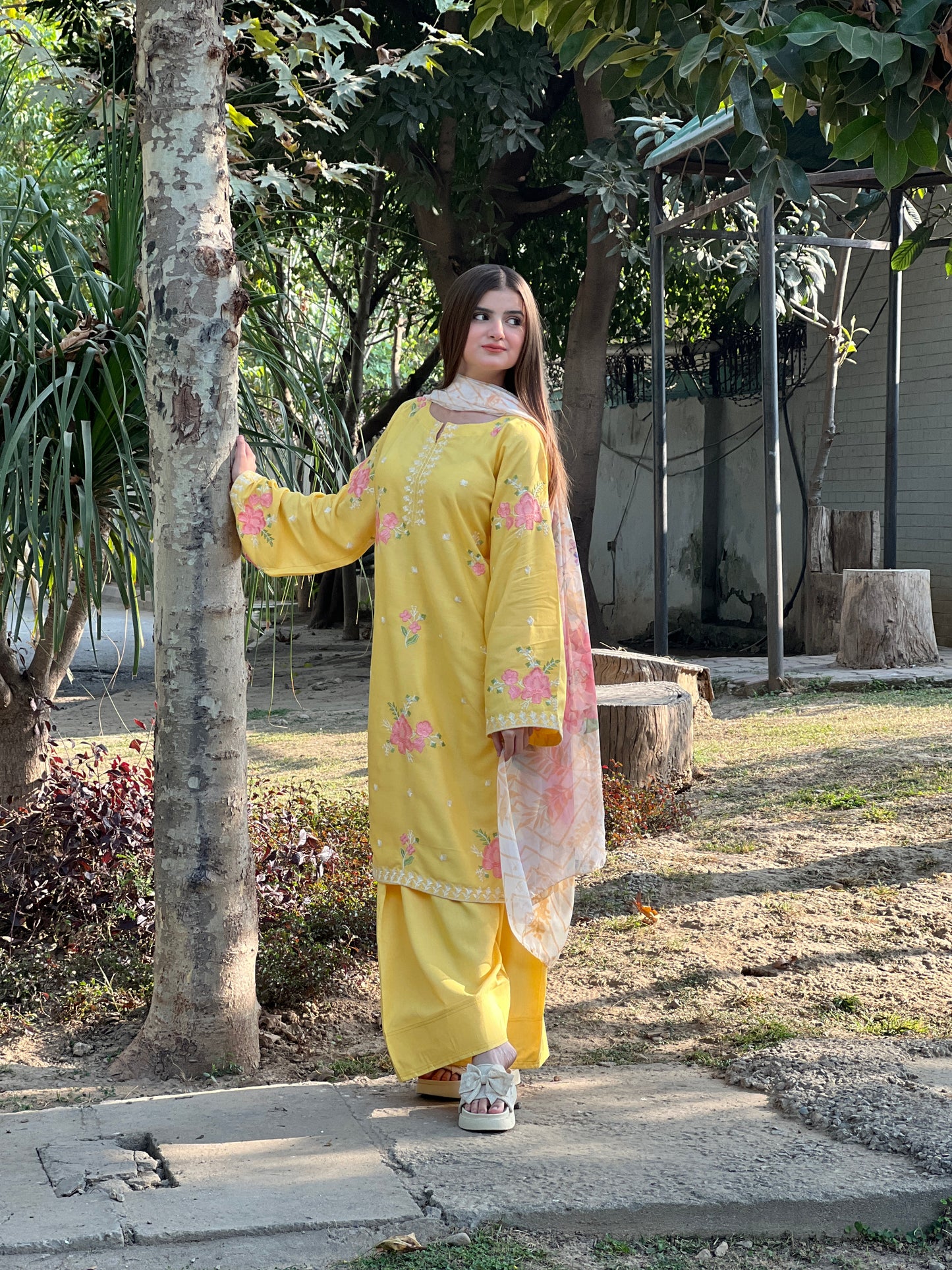 SUNFLOWER Embroidered 3 pc