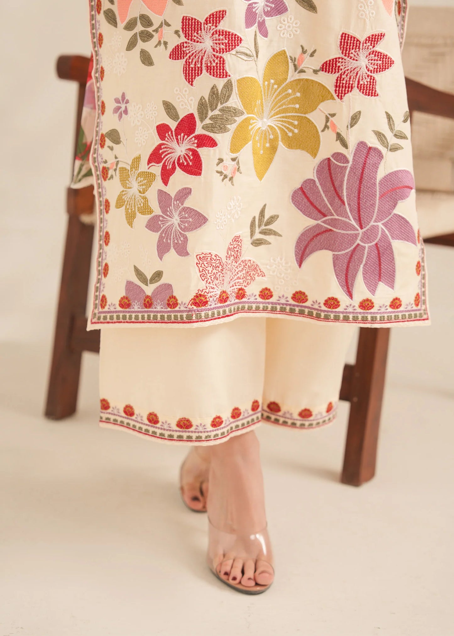 ISHQ Embroidered 3 pc