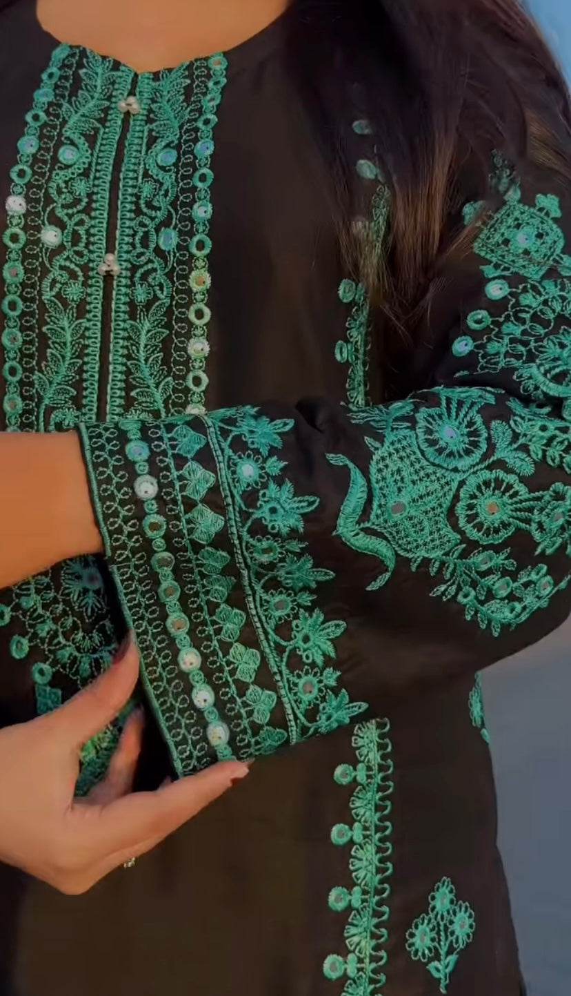 2 pc KAAMLA - Embroidered Co Ords
