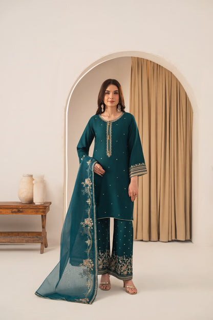 SAFIRA Embroidered 3 pc