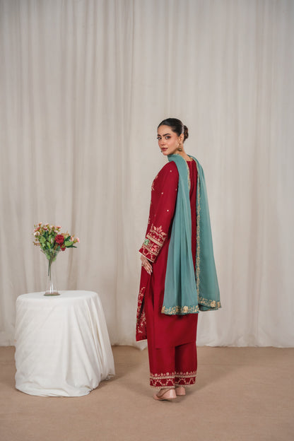 AROHA Embroidered 3 pc