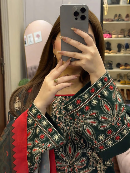 DINAR Embroidered 3 pc