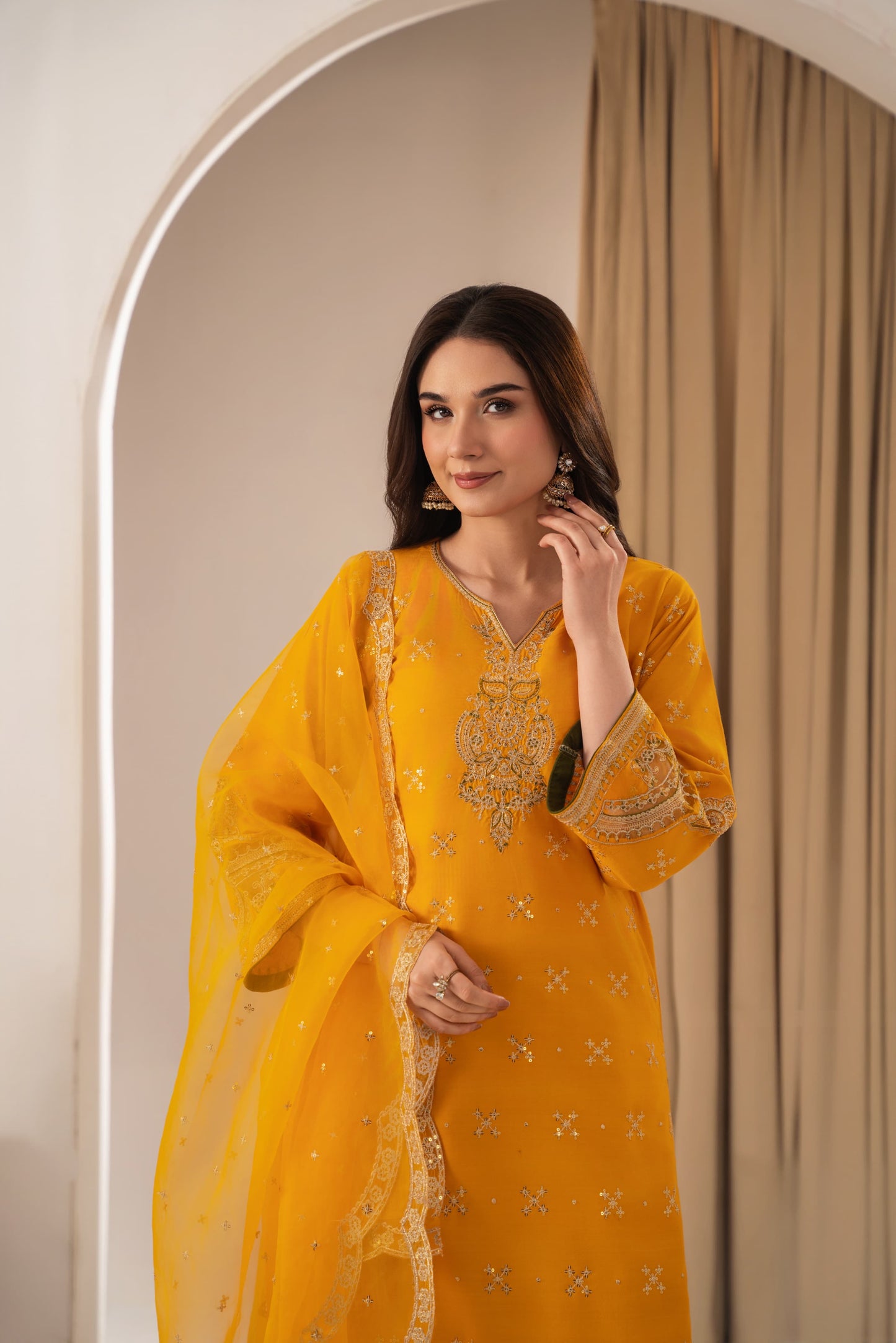 SONA Embroidered 3 pc