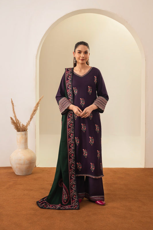 ROOHI Embroidered 3 pc