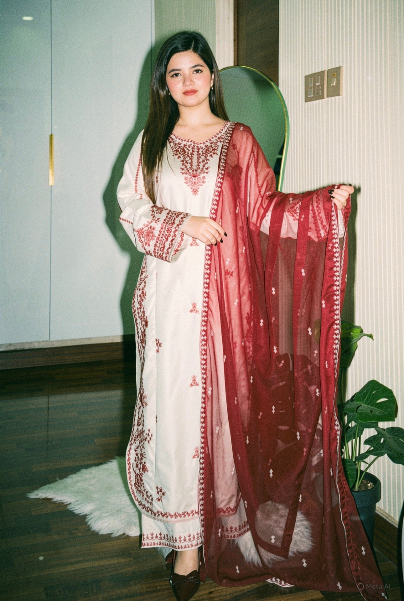 SNOW DROP Embroidered 3pc