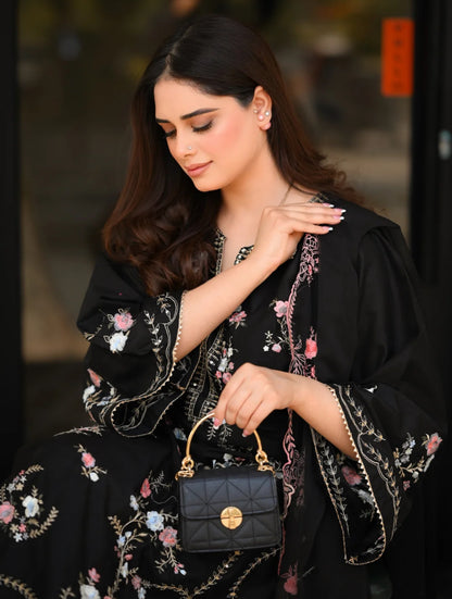 HANIYA Embroidered 3 pc