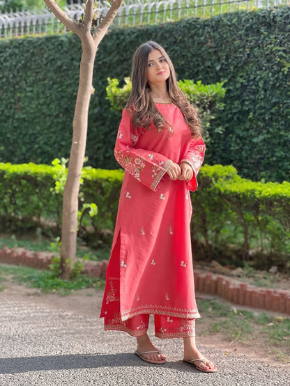 2 pc FABEHA - Embroidered Co Ords