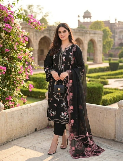 HANIYA Embroidered 3 pc