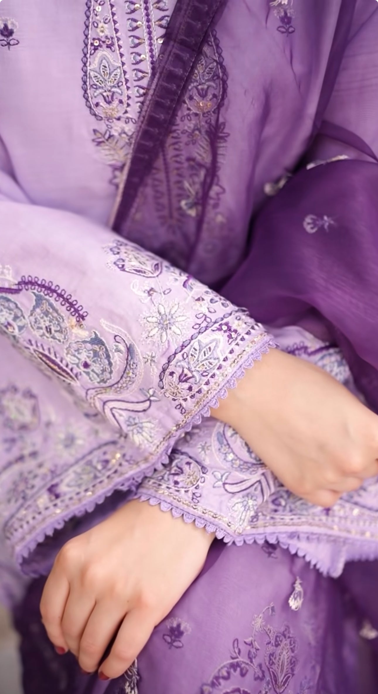 AFIFA Embroidered 3 pc