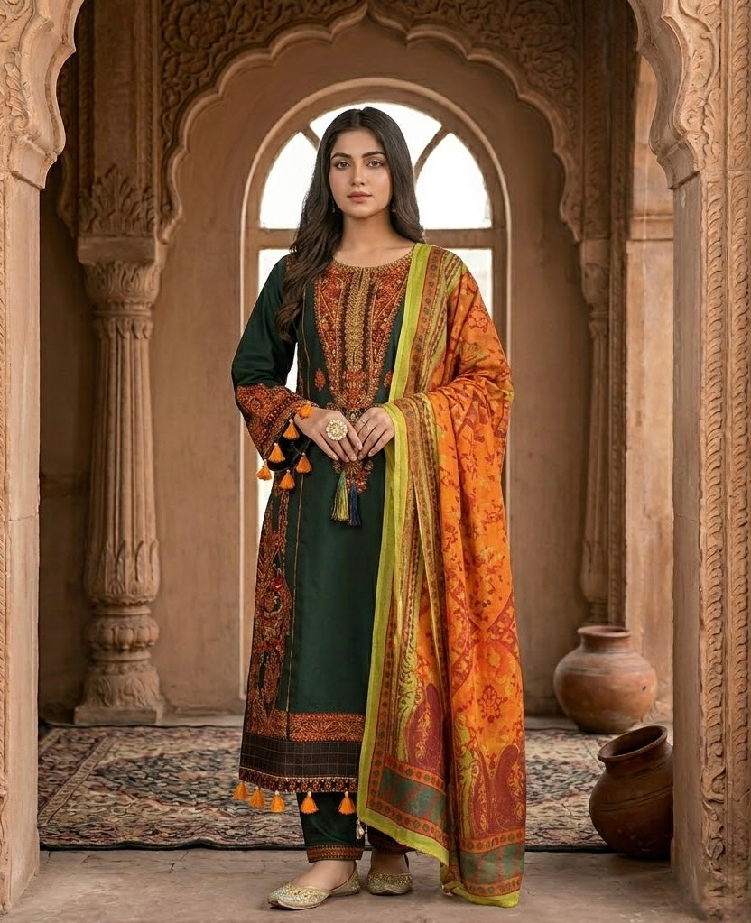 ZARGUL Embroidered 3 pc