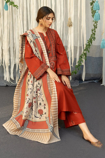 AYAT Embroidered Co Ords with Shawl