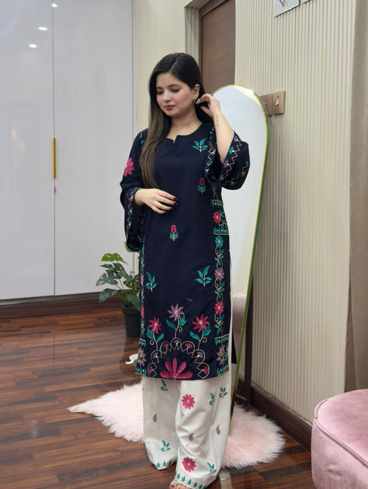 DANANEER Farshi Embroidered 2 pc