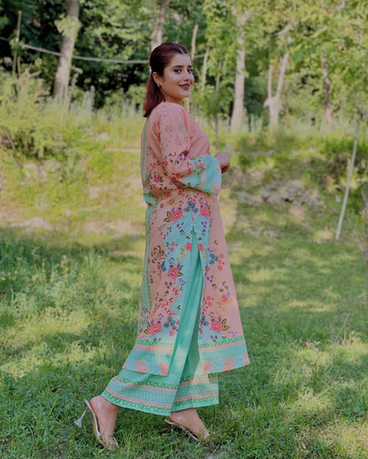 KHIZRA digital printed Co Ords set