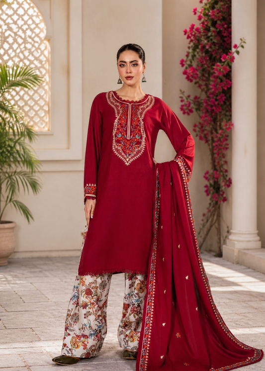 KESAR Embroidered 3 pc