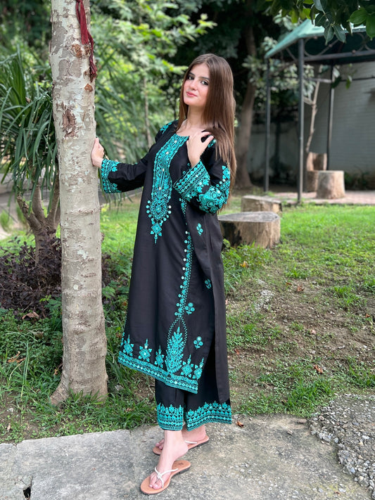 2 pc KAAMLA - Embroidered Co Ords