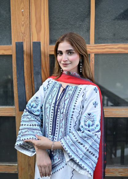 JUGNU Embroidered 3 pc Set