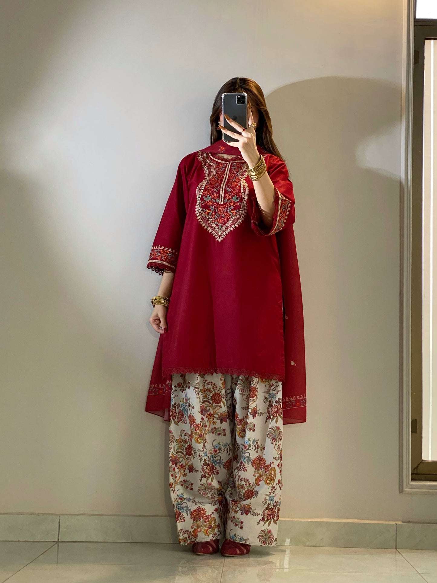KESAR Embroidered 3 pc