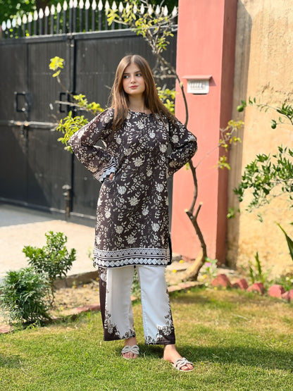 DILRUBA silky lawn Co Ords