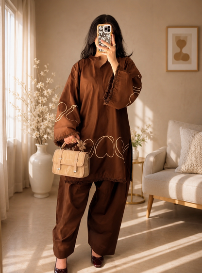 Aiza Embroidered 2 pc