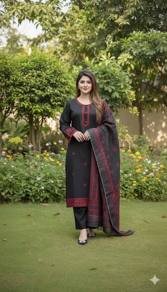 SAIYARA Embroidered 3 pc Set