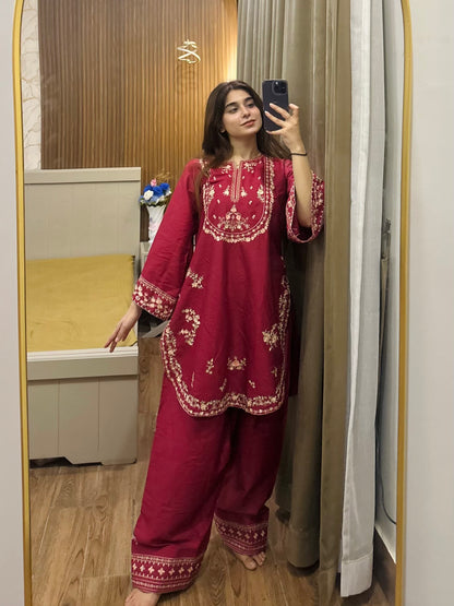 MALIKA Embroidered 2 pc
