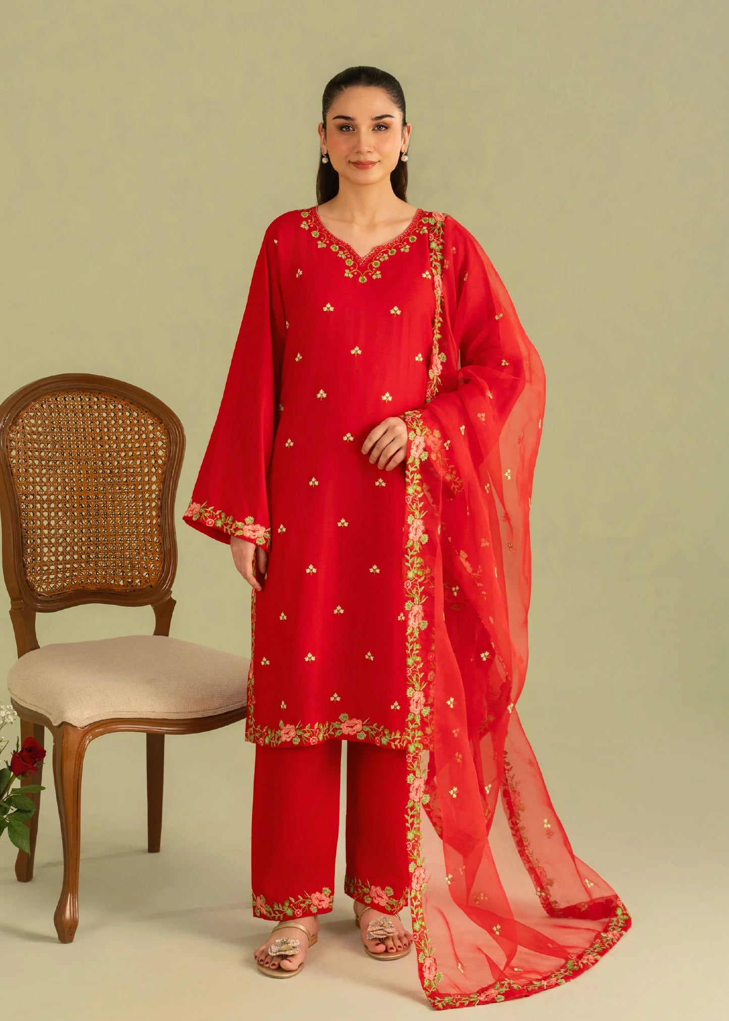 NEHAL Embroidered 3 pc