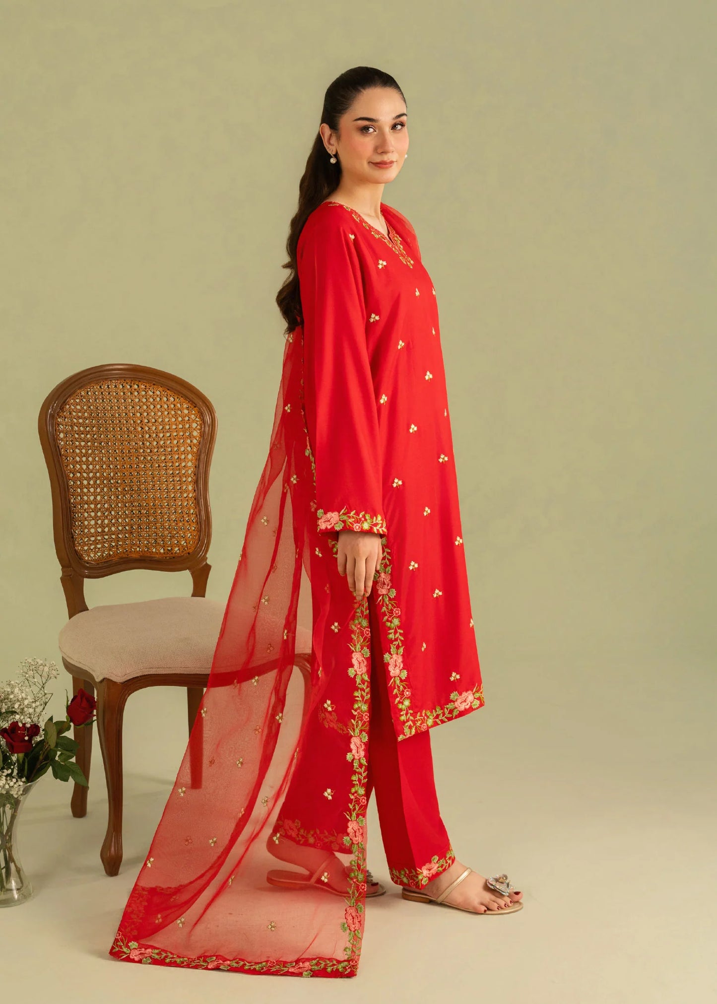 NEHAL Embroidered 3 pc