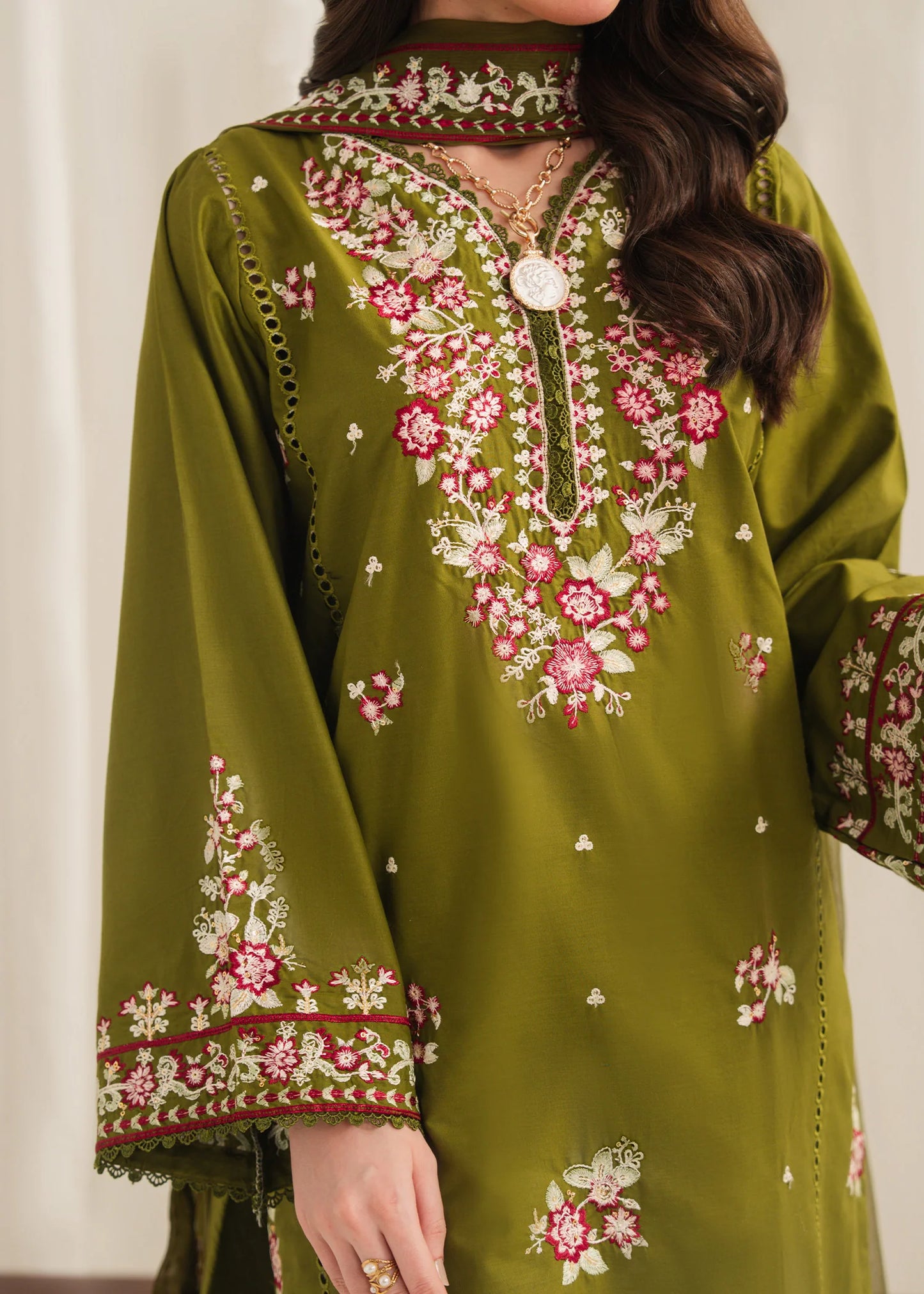 ANARKALI Embroidered 3 pc