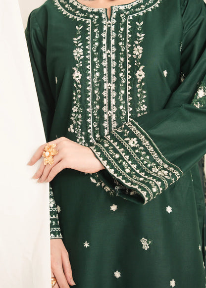 WAREESHA Embroidered 3 pc