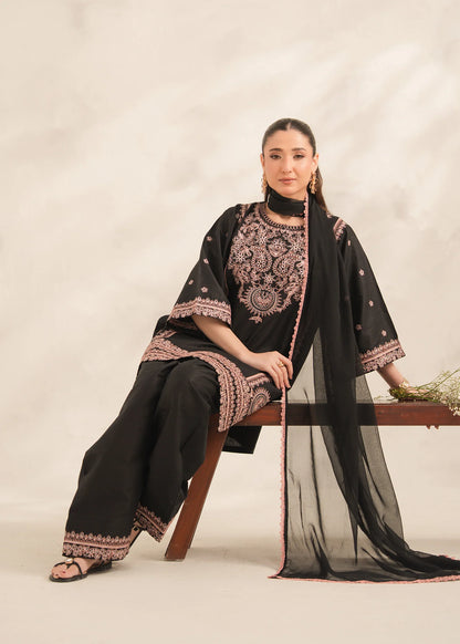 ZEBA Embroidered 3 pc
