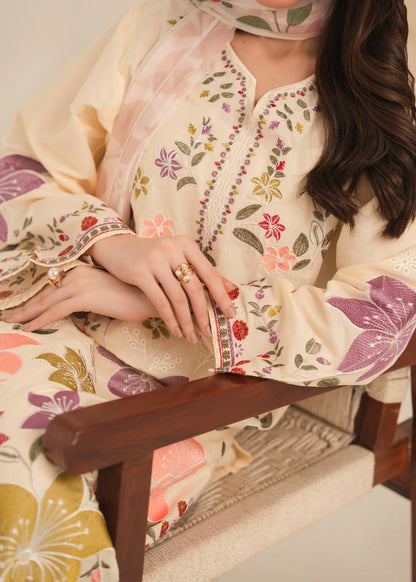 ISHQ Embroidered 3 pc