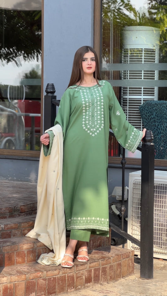 ZARNAB Embroidered 3 pc