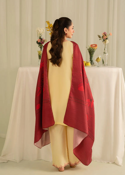 ZAWIYA Embroidered 3 pc