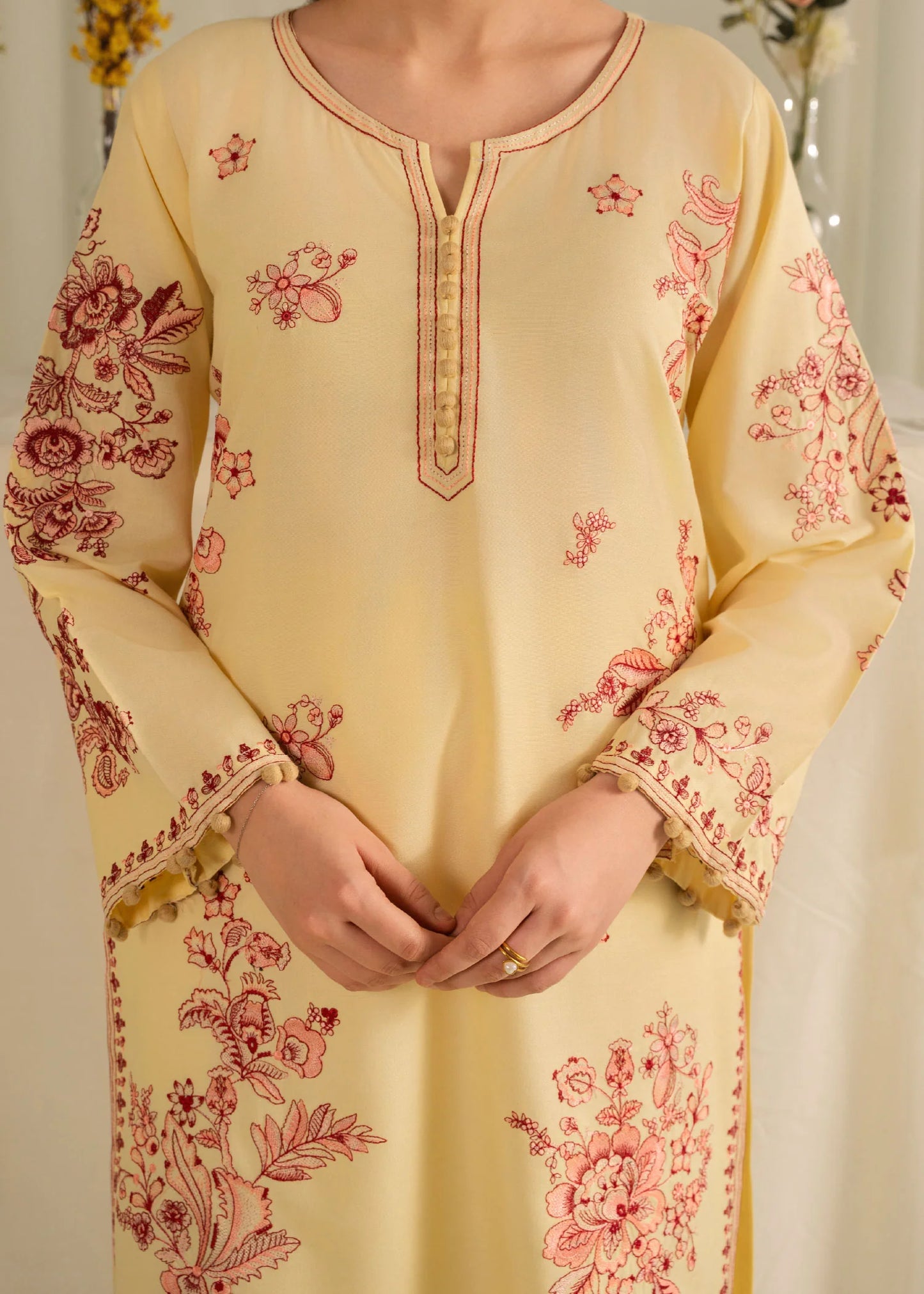 ZAWIYA Embroidered 3 pc