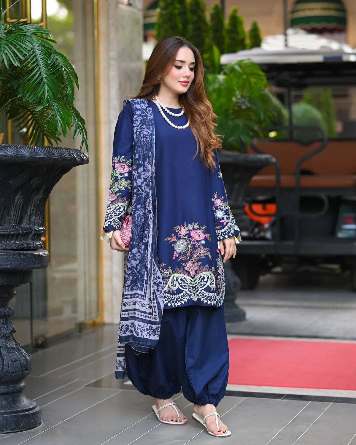 NILAYA Embroidered 3 pc