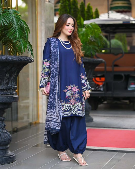 NILAYA Embroidered 3 pc