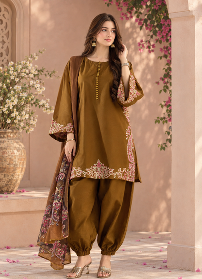 DELARA Embroidered 3 pc