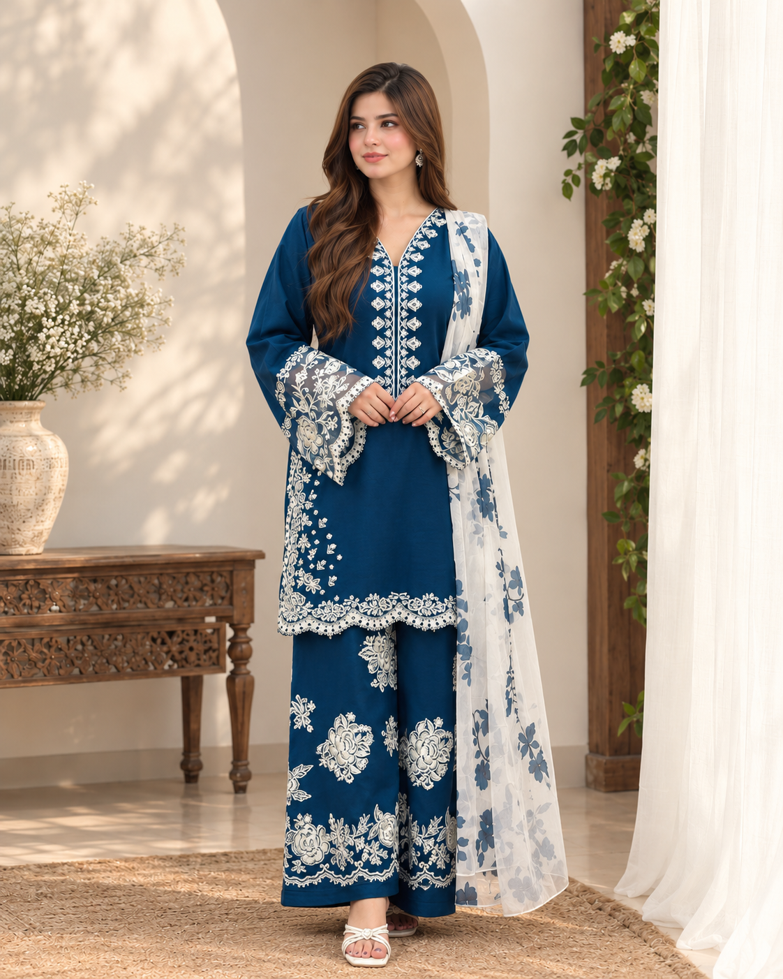 FALAK Embroidered 3 pc