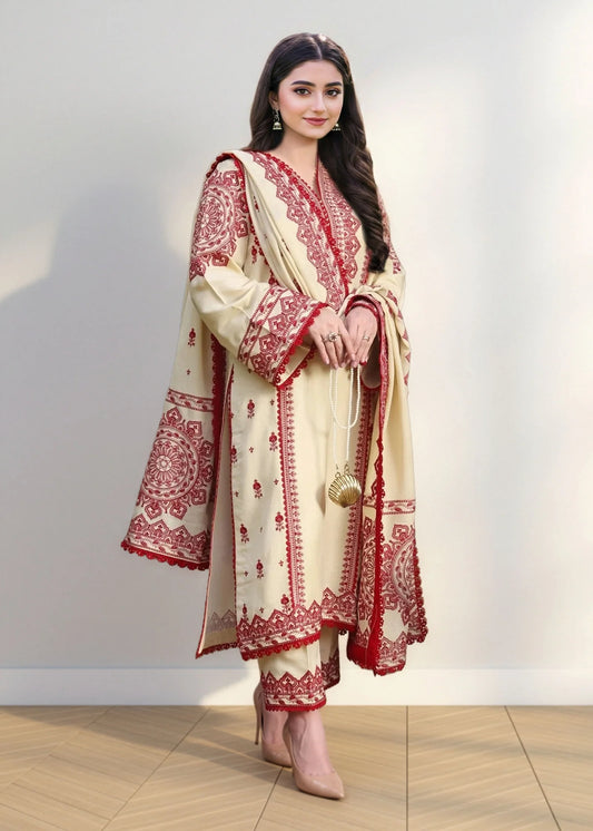 SAIRAH Embroidered 3 pc