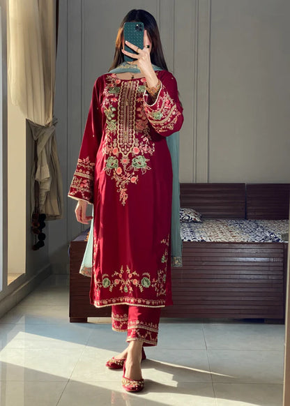 AROHA Embroidered 3 pc