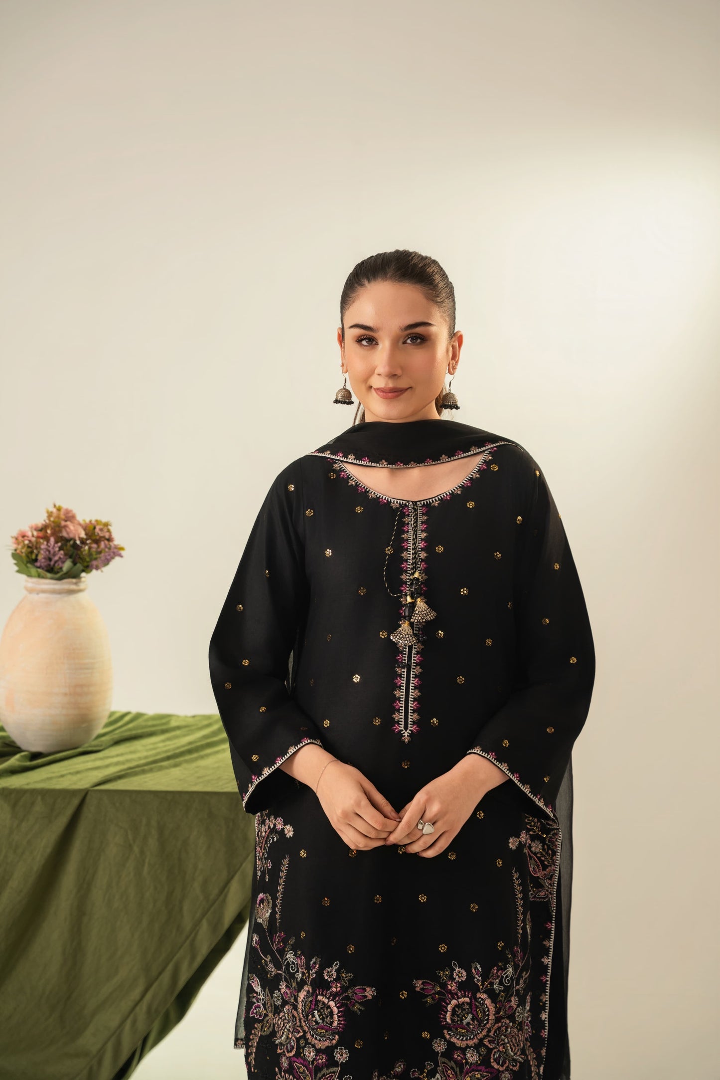 ZARQA Embroidered 3 pc
