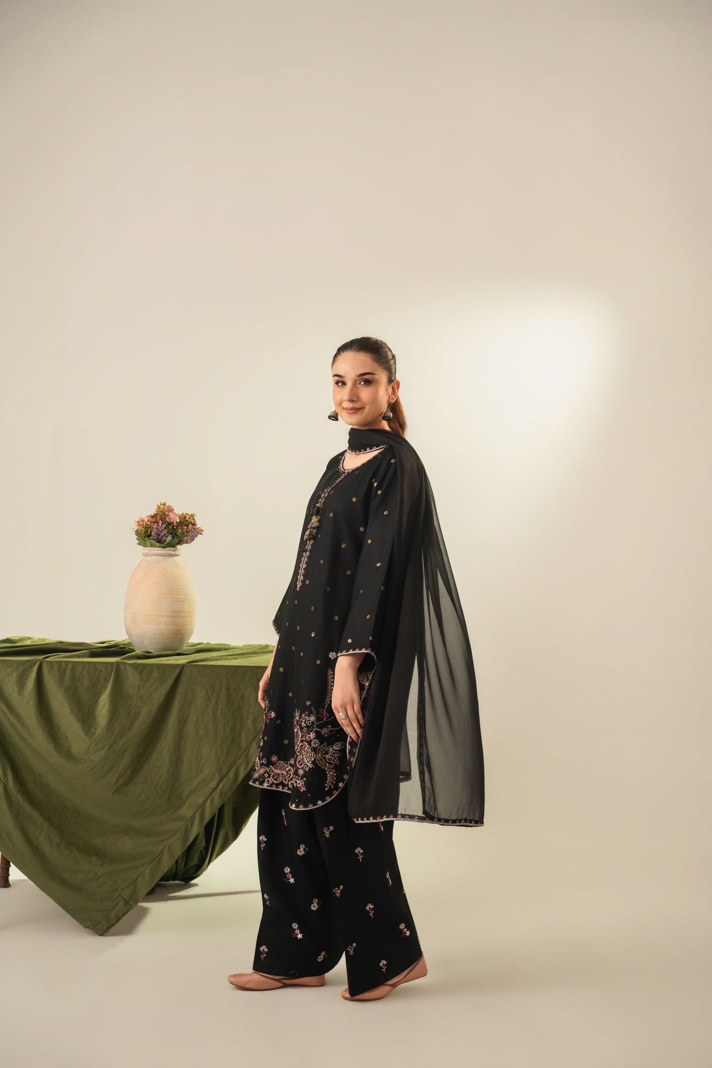 ZARQA Embroidered 3 pc