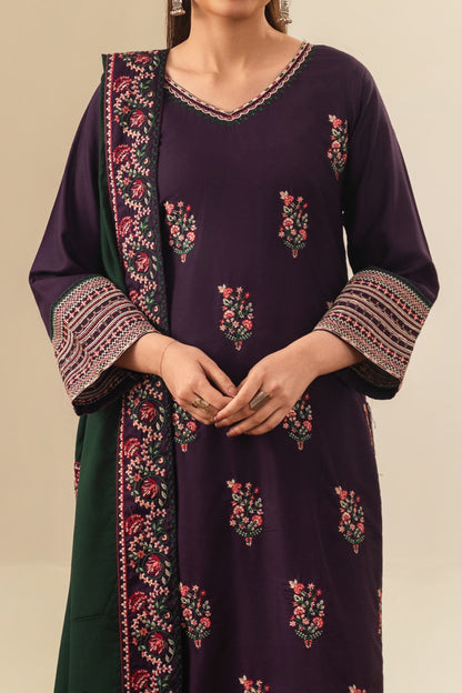 ROOHI Embroidered 3 pc