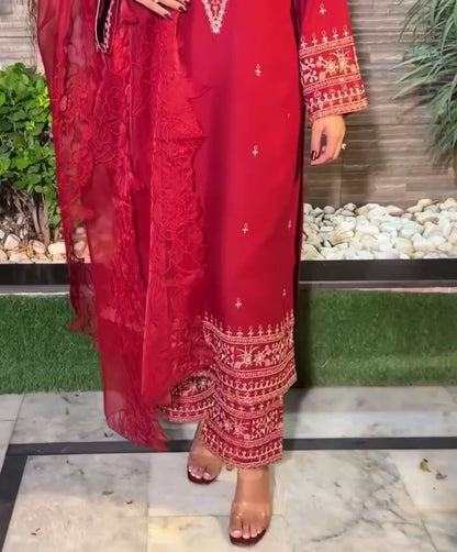 ZAREEN Embroidered 3 pc set